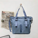Waterproof Nylon Shopper Shoulder Bag for Women