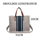 Women Canvas Bags Famous Brands Casual Female Shoulder Tote Handbag