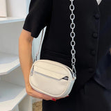 Women's Chain Crossbody Bag, Thick Flap Handbag, Fanny Pack Tote Purse
