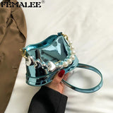 Patent Leather Crossbody Bag for Women