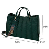 Large Capacity Women Shoulder Handbag Solid Soft Portable for Travel