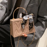 Women Shoulder Bag Silk Scarf Messenger Tote Clutch Handbag