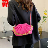 Chain Messenger Bag Soft Handbag Crossbody Bags for Women