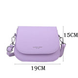 Solid Wild Flap Shoulder Bag Crossbody for Women Small Handbags