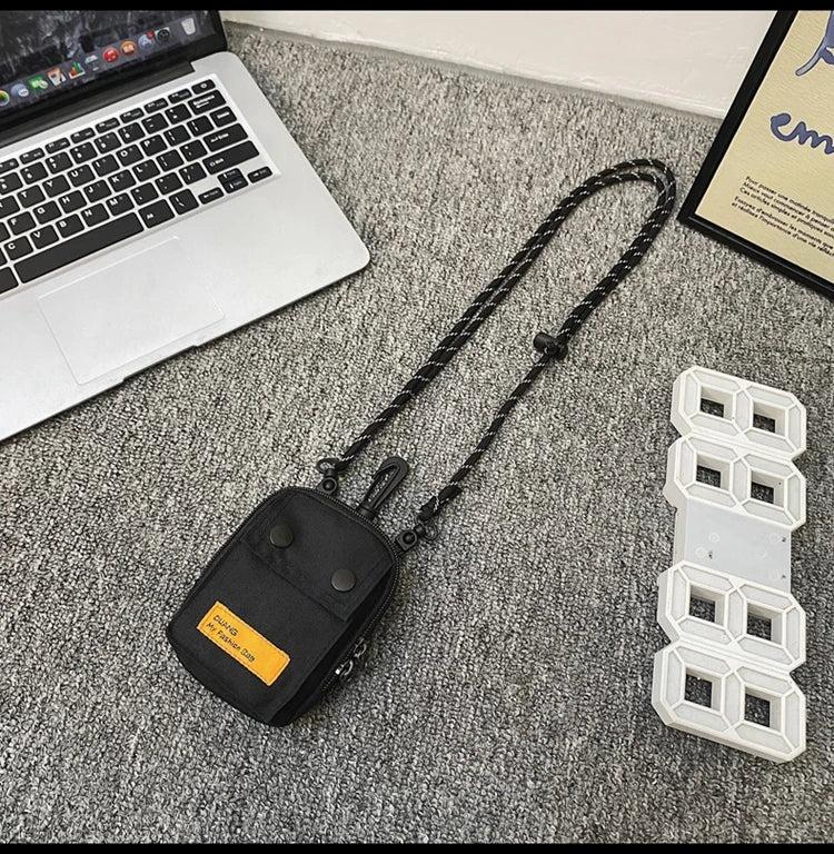 Hip Hop Mini Shoulder Bag Coin Purse Key Case Card Bag