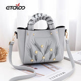 Women Oil Wax Leather Handbags High Shoulder Bags Ladies Handbags