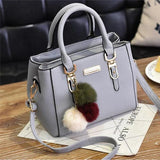 Women's PU Leather Messenger Shoulder Bag Solid Color