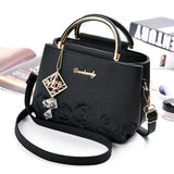 Embroidered Pendant Women's Shoulder Bag and Handbag