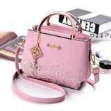 Embroidered Pendant Women's Shoulder Bag and Handbag