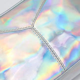 Leather Holographic Shoulder Bag Evening Handbag