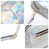 Leather Holographic Shoulder Bag Evening Handbag