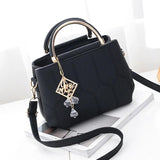 Embroidery Line Shoulder Crossbody Bag