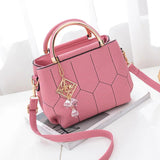 Embroidery Line Shoulder Crossbody Bag