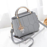 Embroidery Line Shoulder Crossbody Bag