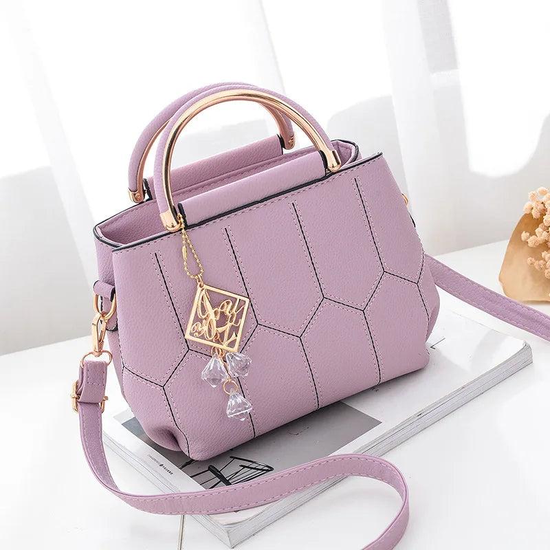 Embroidery Line Shoulder Crossbody Bag