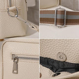 Elagent Leather Shoulder Bag Wide Strap Ladies Crossbody Bags
