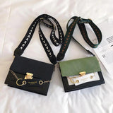 Women Shoulder Bag PU Leather Chain Crossbody Ladies Flap Purse Messenger