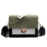 Women Shoulder Bag PU Leather Chain Crossbody Ladies Flap Purse Messenger