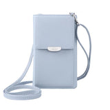 Mini PU Leather Shoulder Bag Mobile Wallet Messenger Bag