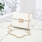 Women's Pink Leather Crossbody Shoulder Bag