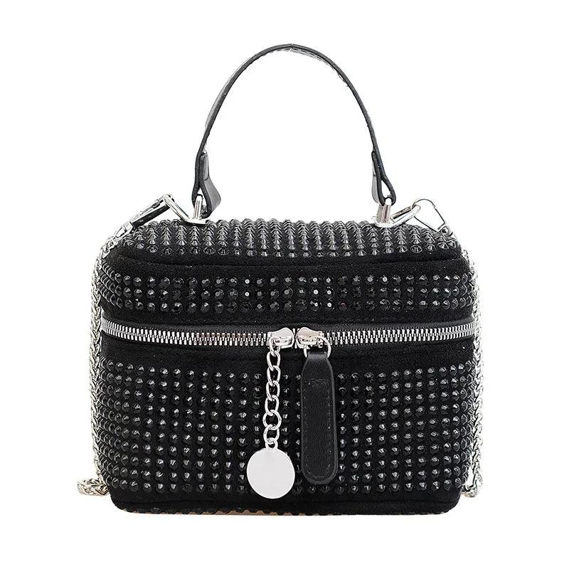 Bright Diamond Handbag Bag Woman Versatile Box Bag