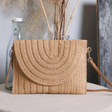 Summer Holiday Beach Crossbody Messenger Bag Straw Shoulder Bags
