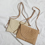 Summer Holiday Beach Crossbody Messenger Bag Straw Shoulder Bags