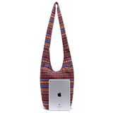 National Bucket Crossbody Linen Bag Women's Handbag
