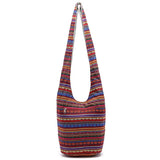 National Bucket Crossbody Linen Bag Women's Handbag