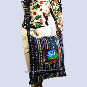 Vintage Ethnic Hippie Floral Cross Body Bag