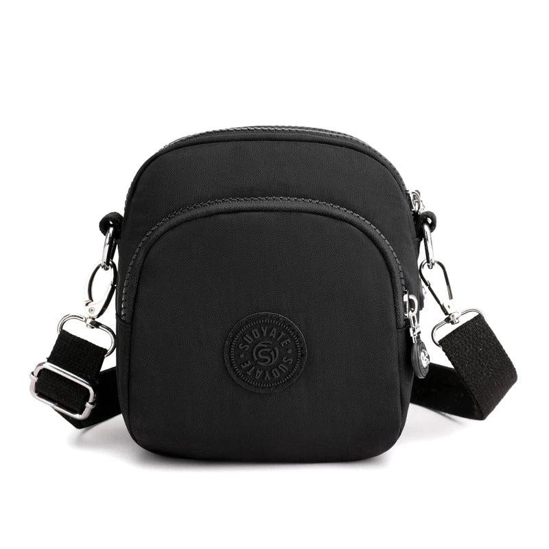 Women's Canvas Chest Tote Bag with 3 Layers