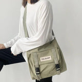 Canvas Women Messenger Bag Large Shoulder Crossbody Bags Nylon Cloth Handbags