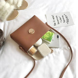 Mini Mortise Lock Shoulder Bag Single Crossbody