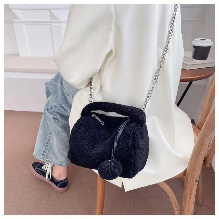Plush Pillow Bag Women's Bag Large Capacity Female Handbag