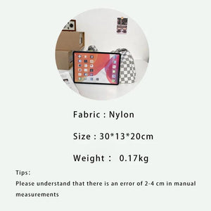 Plaid Woman Shoulders Bag Nylon Messenger Bags Ladies Satchel for Class