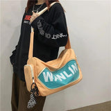 Harajuku Techwear Canvas Sling Man Gothic Crossbody Bags Fanny Pack