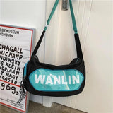 Harajuku Techwear Canvas Sling Man Gothic Crossbody Bags Fanny Pack
