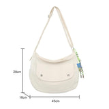 Nylon Crossbody Bag Preppy Style Messenger Bag School Bag