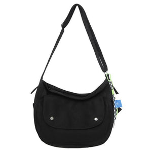 Nylon Crossbody Bag Preppy Style Messenger Bag School Bag