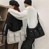 Japan Style Waterproof Nylon Crossbody Bag Large Capacity Travel Purse