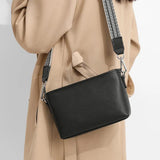 Vintage Cowhide Leather Small Shoulder Bag Women Handbag Tote