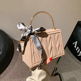 Silk Scarf Shoulder Bag All-match Women Messenger Small Tote Handbag Clutch
