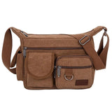 Men's Canvas Shoulder Bag British Retro Large-capacity Messenger Bag