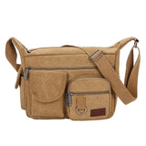 Men's Canvas Shoulder Bag British Retro Large-capacity Messenger Bag