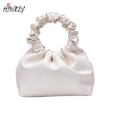 PU Leather Cloud Tote Bags For Women Shoulder Messenger Bag Female Handbags