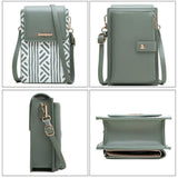 Women Soft Leather Wallets Phone Purse Crossbody Handbag
