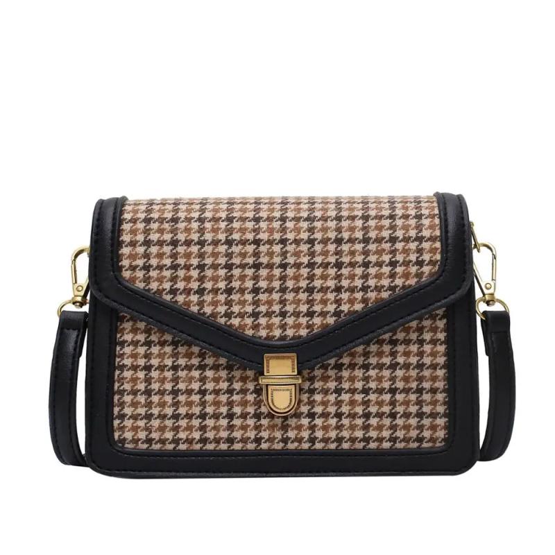 Chain Shoulder Messenger Bag Lock Purses for Women