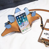 Dinosaur Shoulder Bag PU Leather Women Handbag Phone Holder Coin Purse
