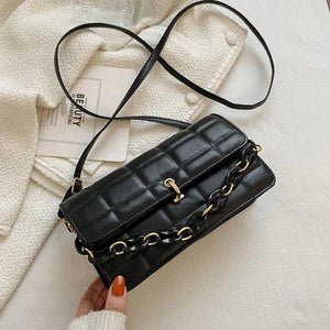 Plaid Chain Shoulder Bag Ladies Tote Bag