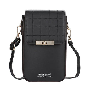 Matte Leather Crossbody Bag Mini Shoulder Messenger